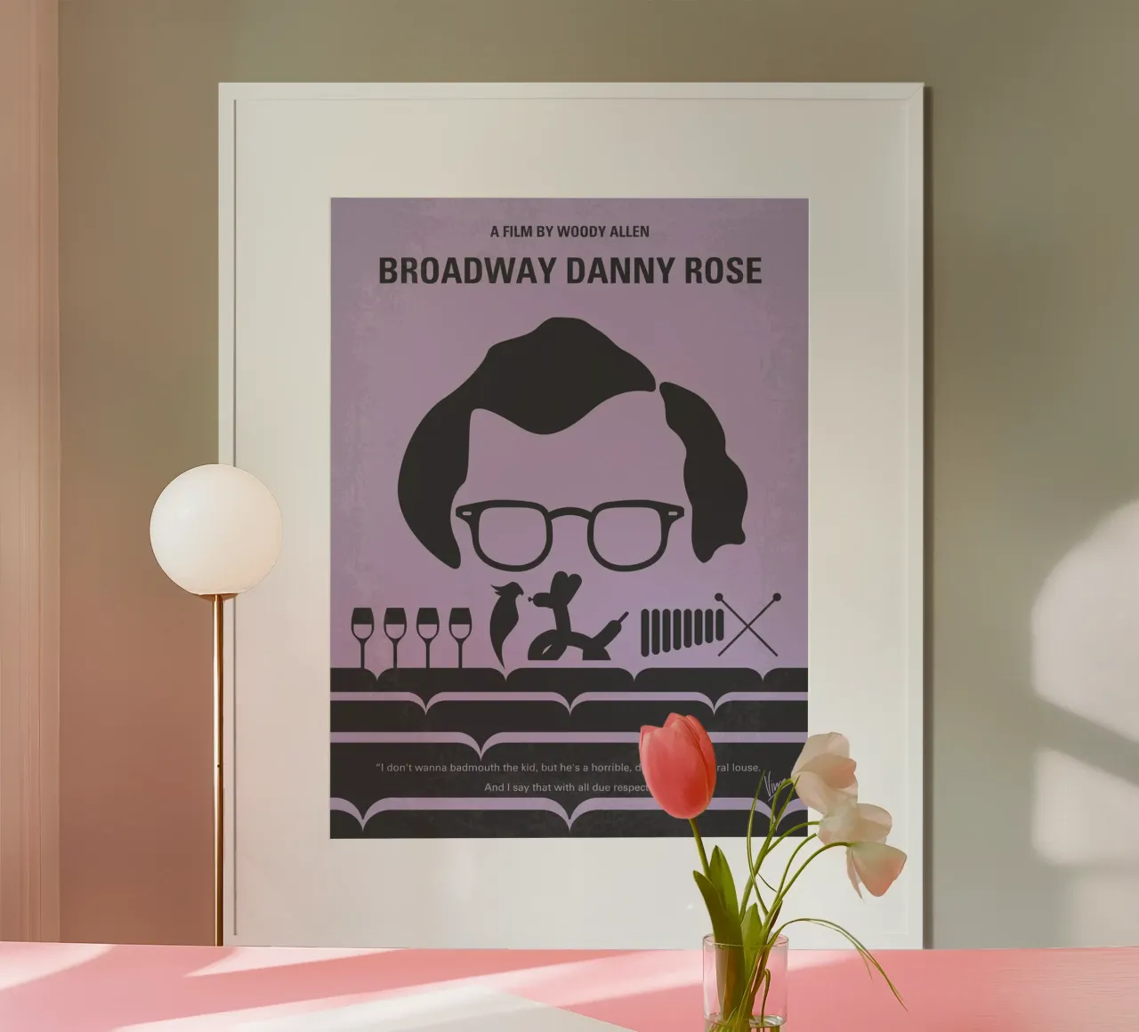 No363 My Broadway Danny Rose minimal movie poster poster da Chungkong