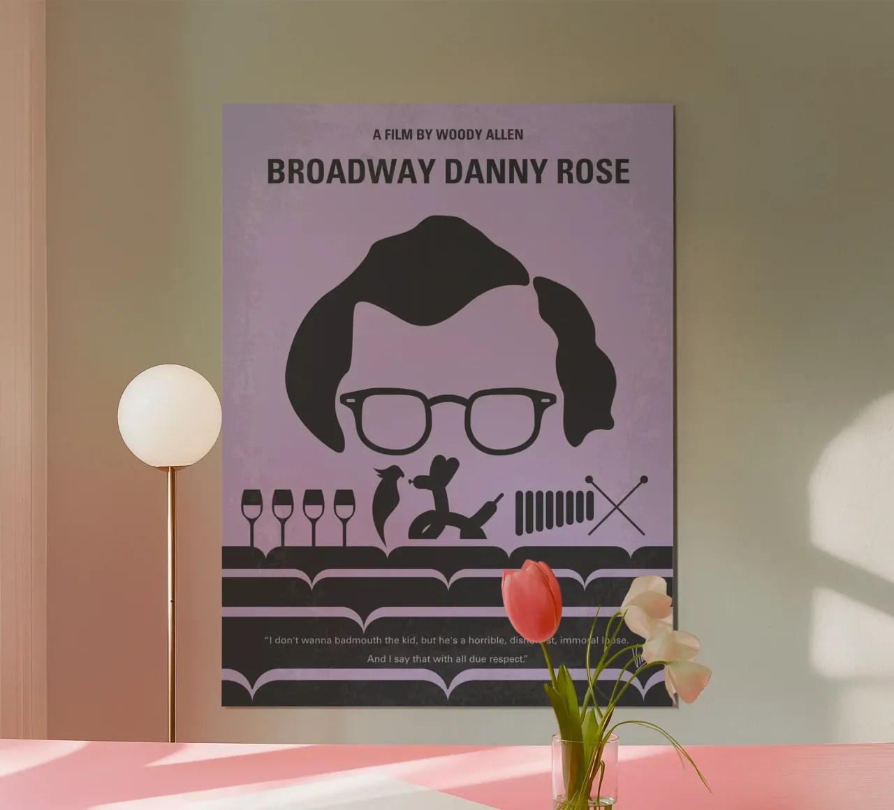 No363 My Broadway Danny Rose minimal movie poster poster da Chungkong