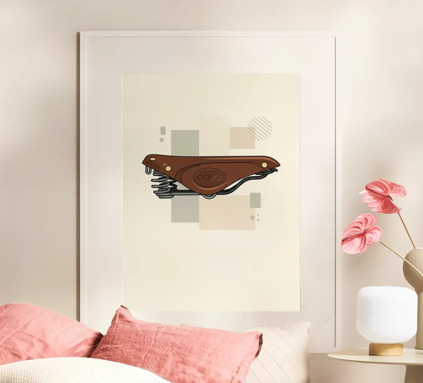 Fietszadel poster van ArtPlane