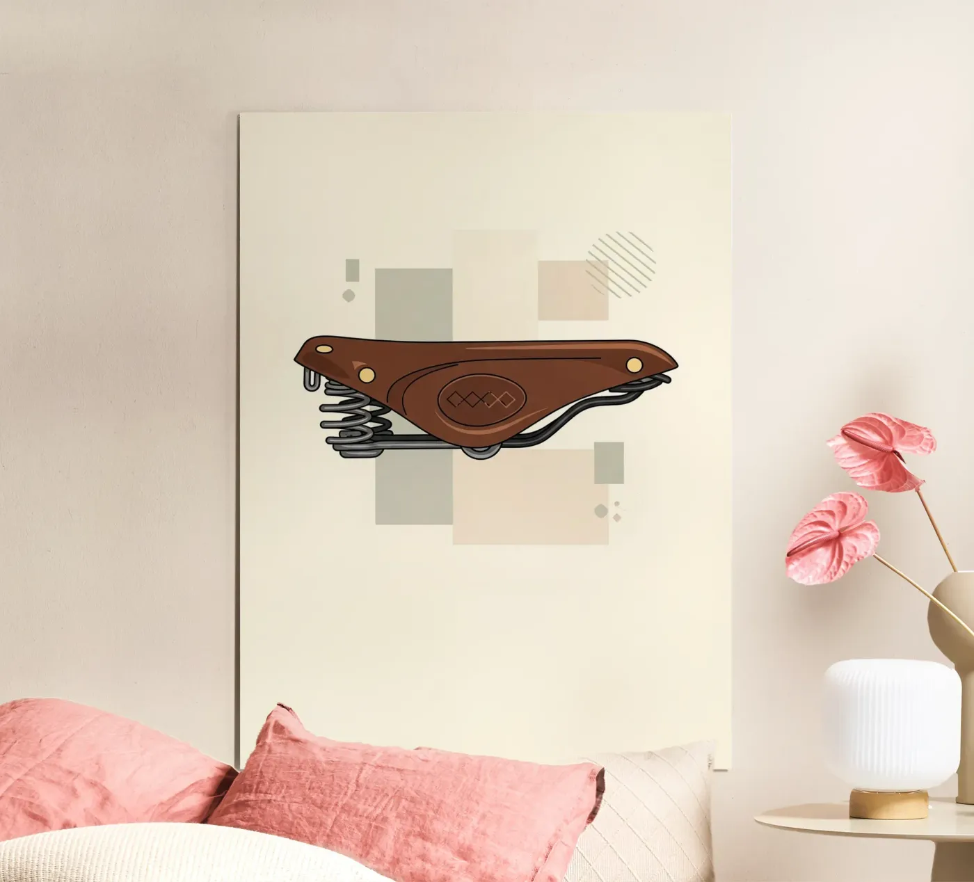 Fietszadel poster van ArtPlane