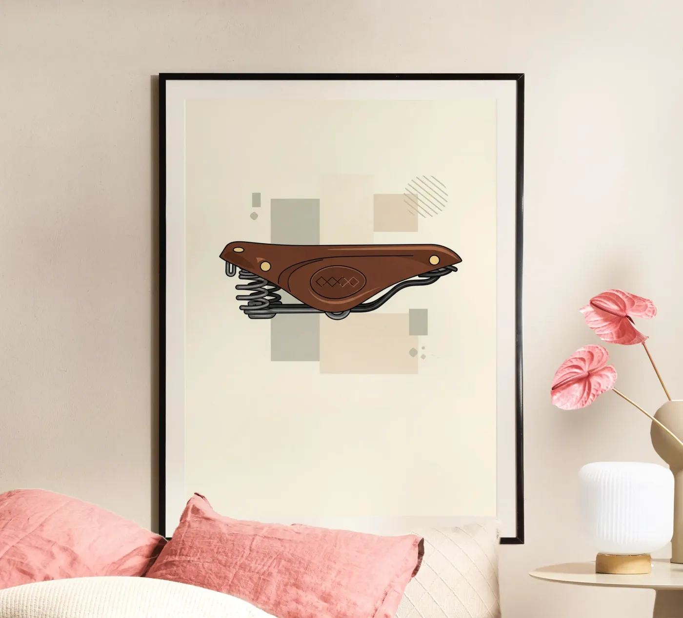 Fietszadel poster van ArtPlane