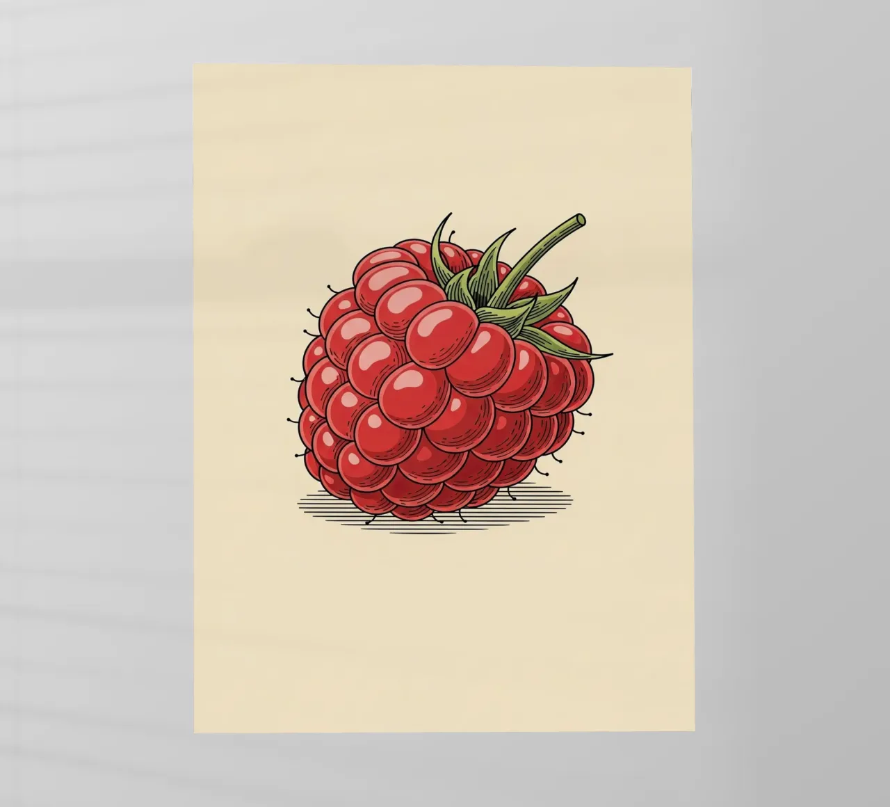 Raspberry Delicate backlit folie van ArtPlane