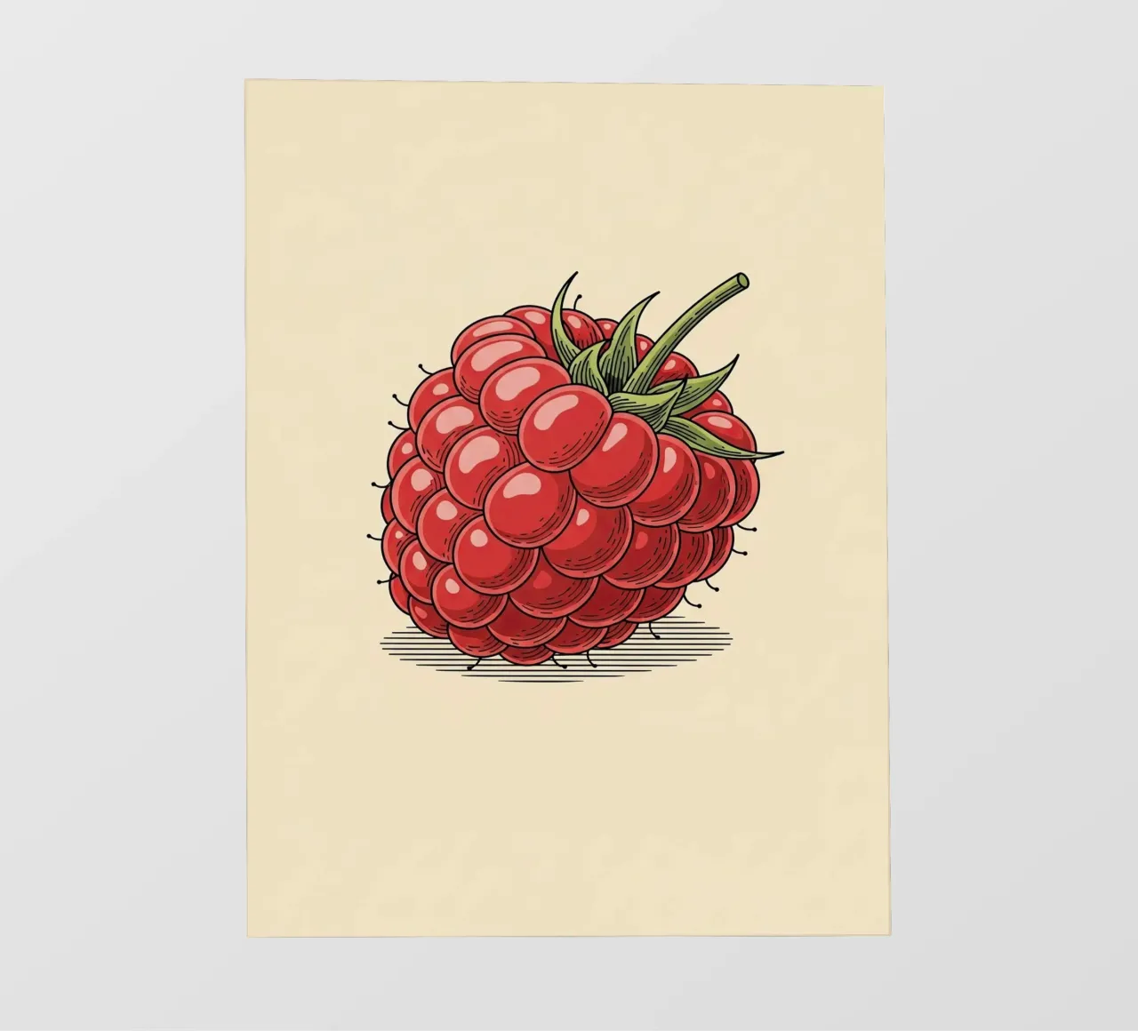 Raspberry Delicate backlit folie van ArtPlane