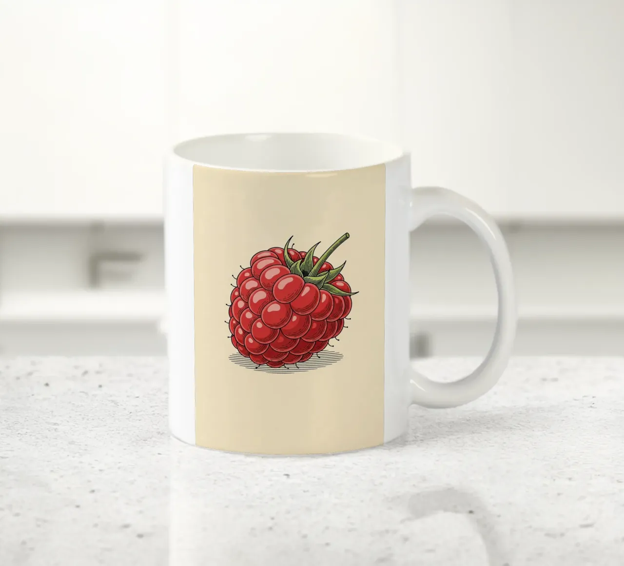 Raspberry Delicate ceramic mug by ArtPlane
