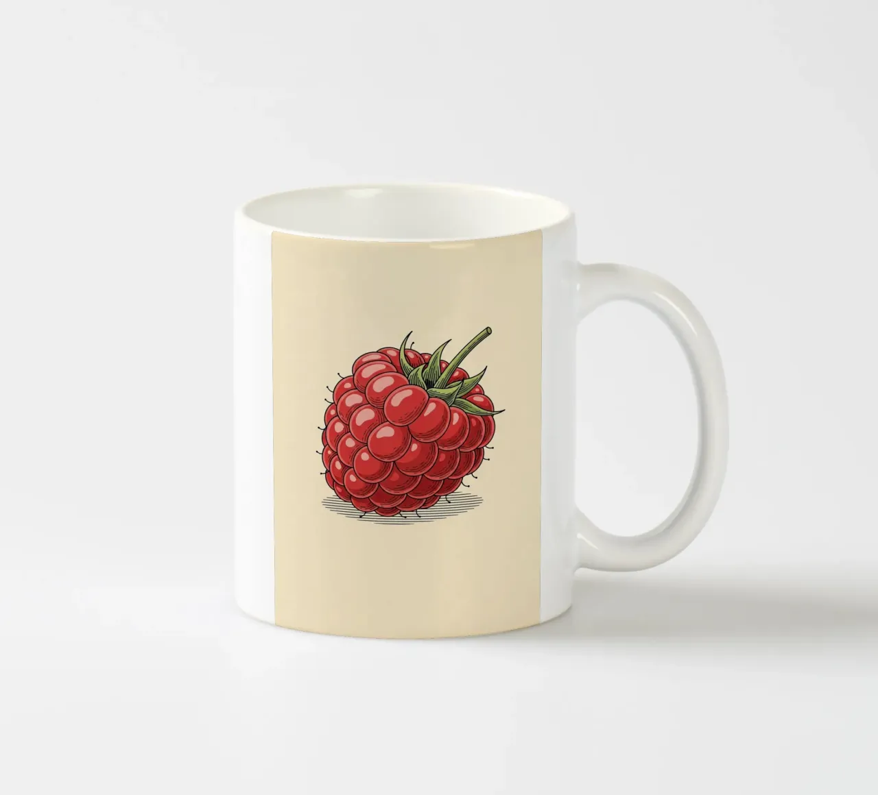 Raspberry Delicate ceramic mug by ArtPlane