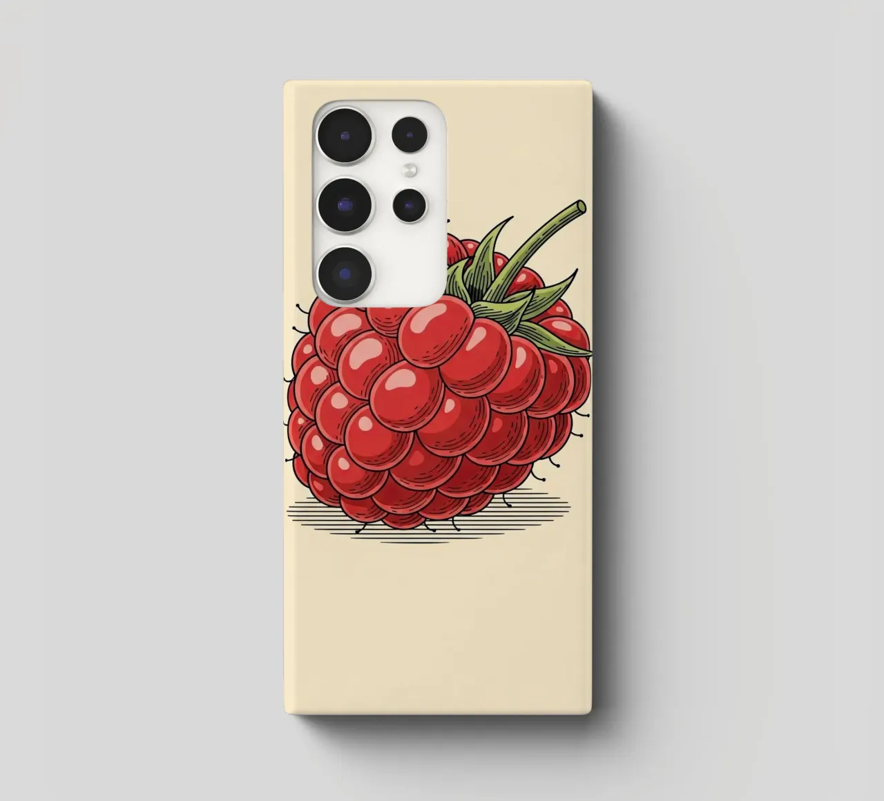 Raspberry Delicate cover samsung da ArtPlane