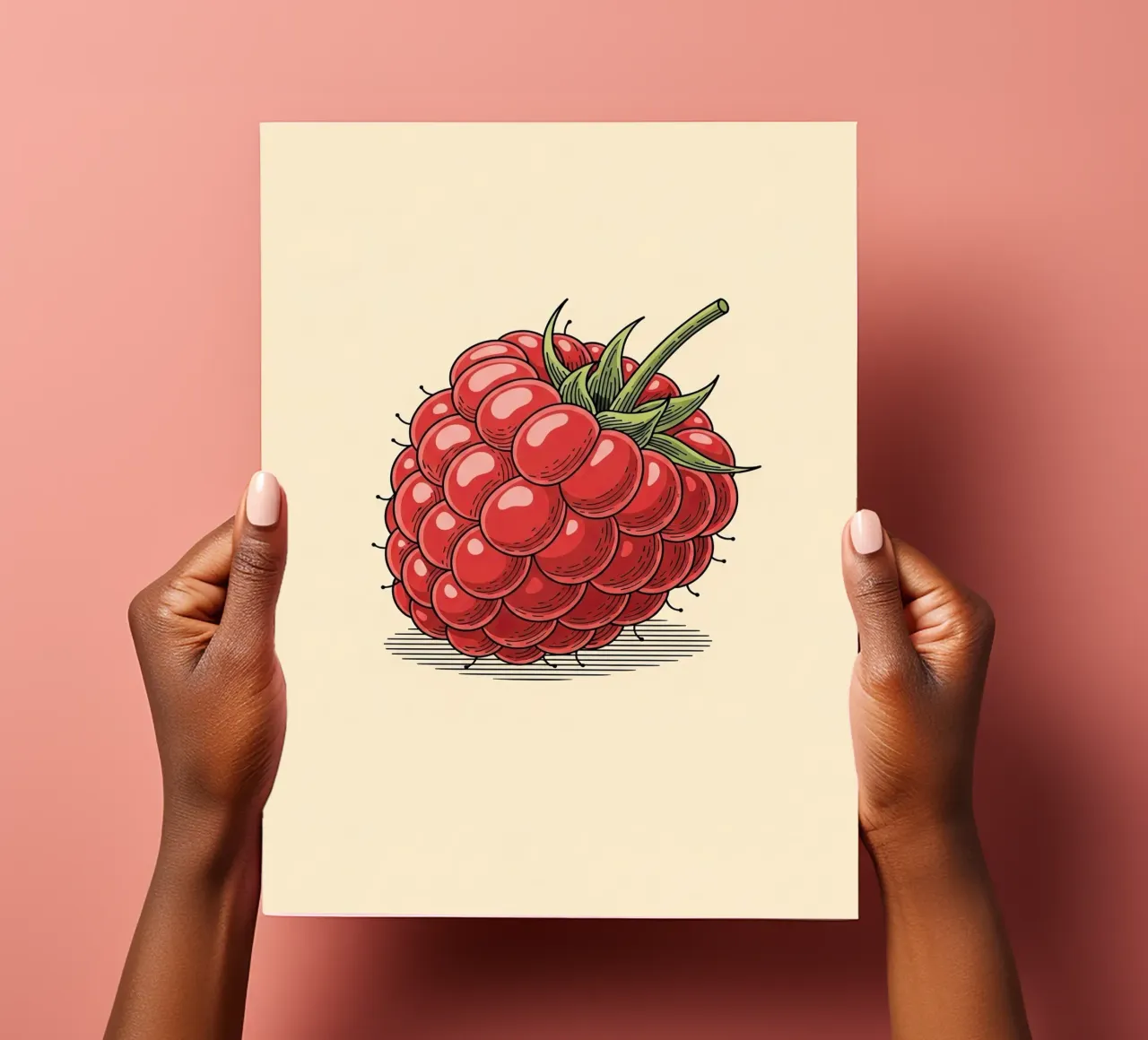 Raspberry Delicate sticker sheet by ArtPlane