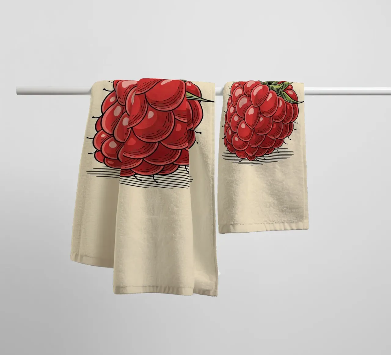 Raspberry Delicate towel by ArtPlane