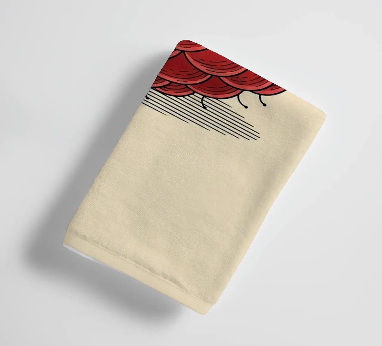 Raspberry Delicate towel by ArtPlane