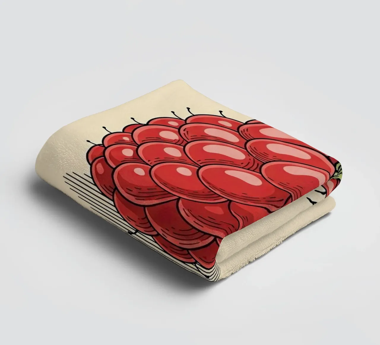 Raspberry Delicate towel by ArtPlane