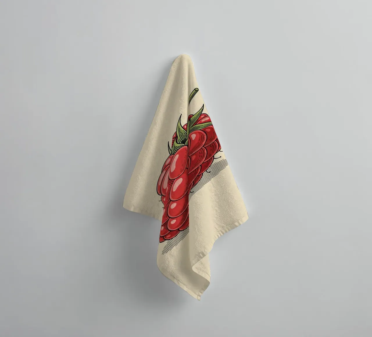 Raspberry Delicate towel by ArtPlane