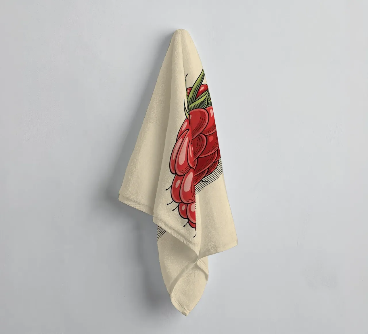 Raspberry Delicate towel by ArtPlane