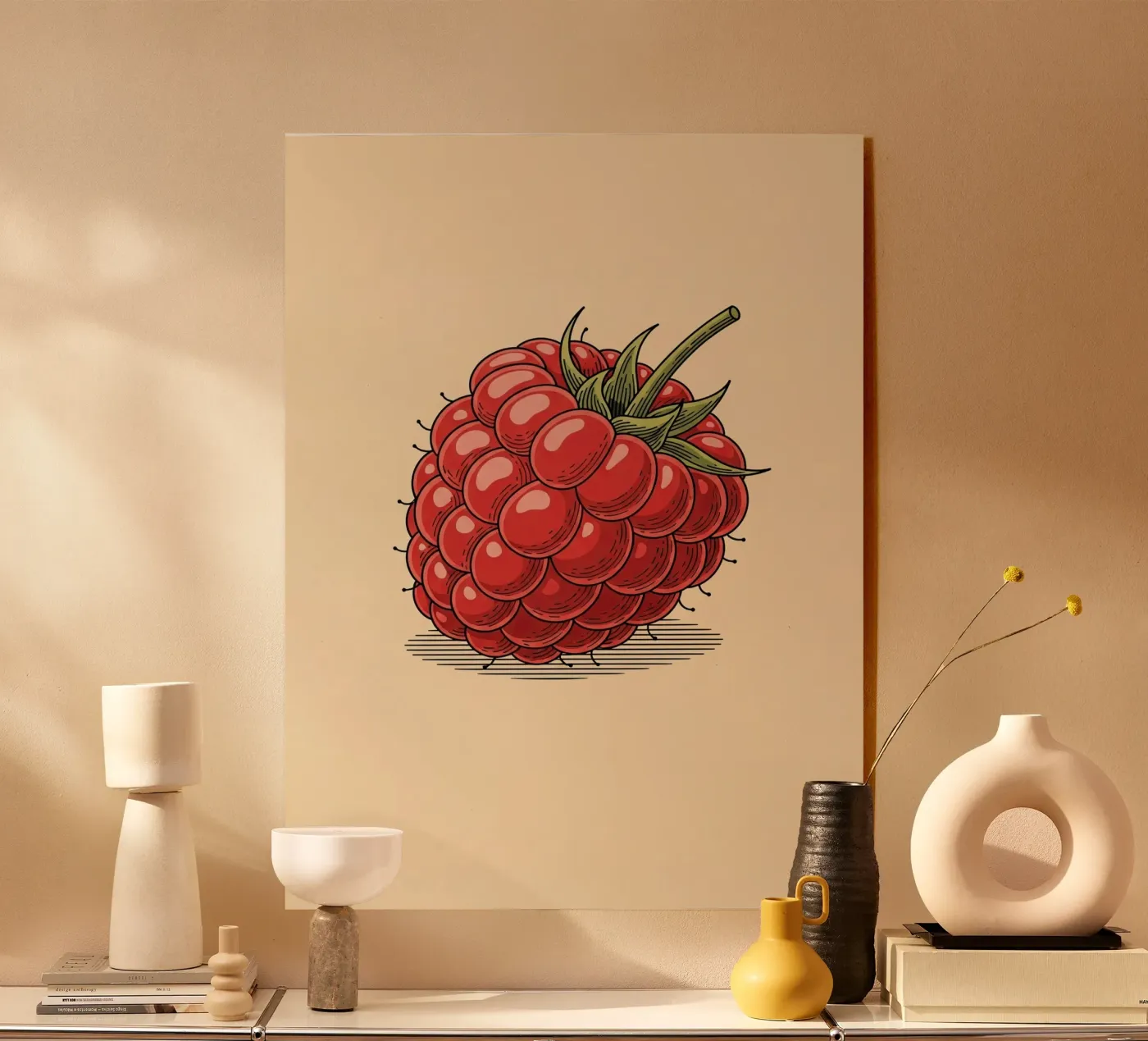 Framboos Delicaat acryl van ArtPlane