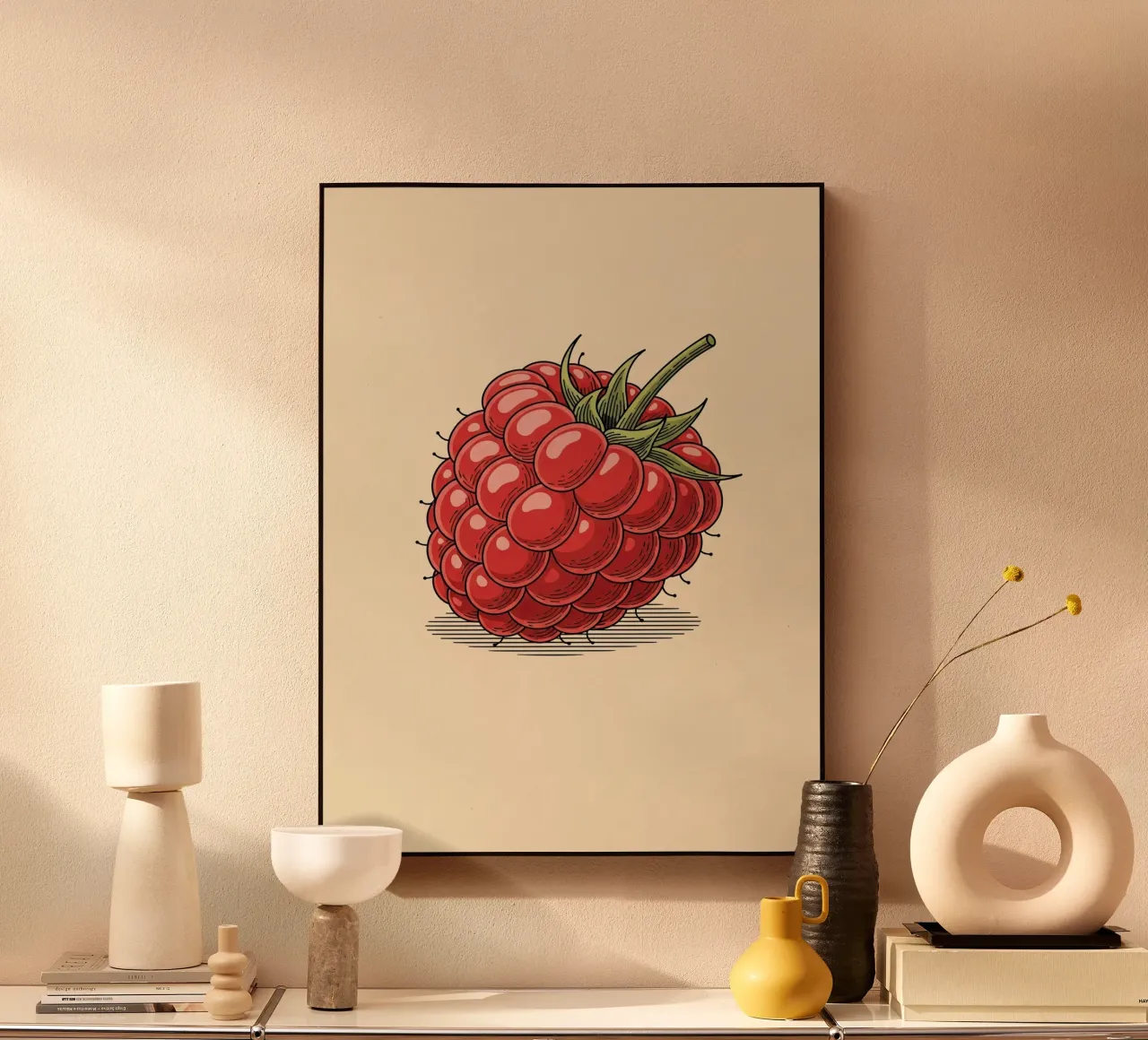 Raspberry Delicate forex-plaat van ArtPlane
