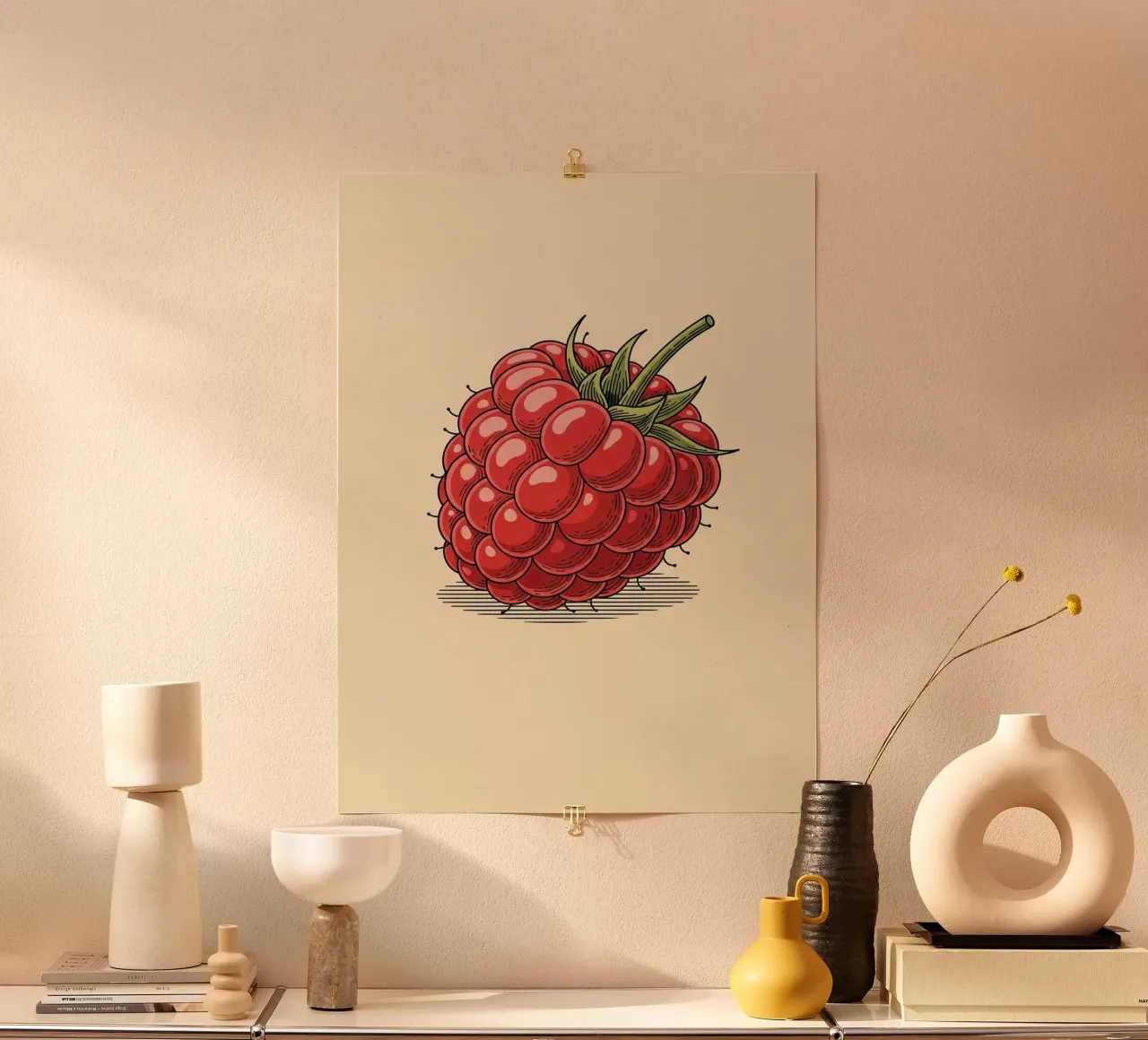 Raspberry Delicate poster de ArtPlane