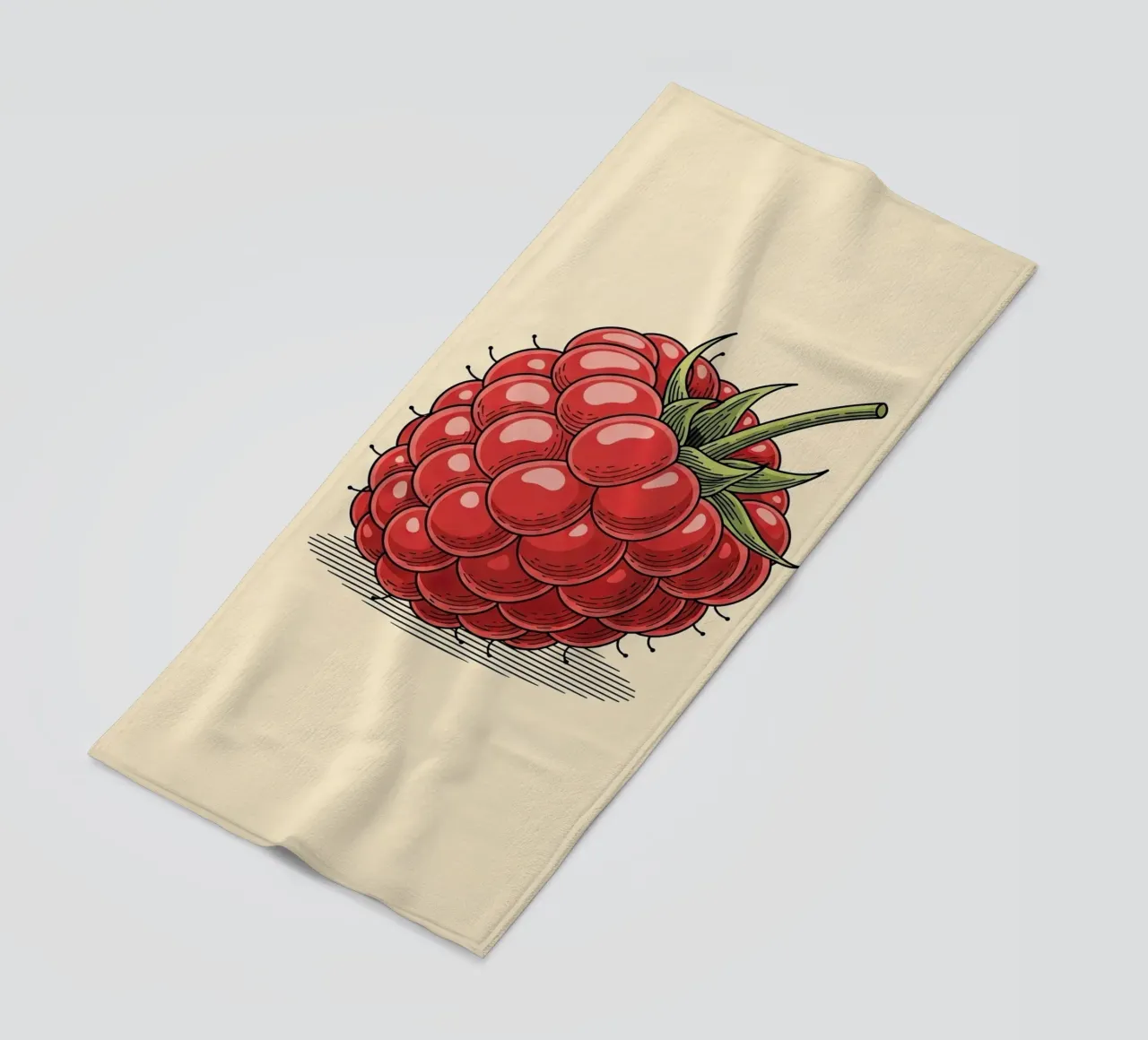 Lampone Delicato telo mare da ArtPlane