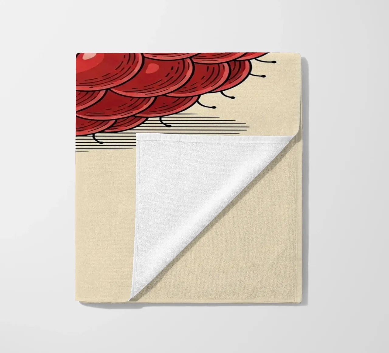 Lampone Delicato telo mare da ArtPlane