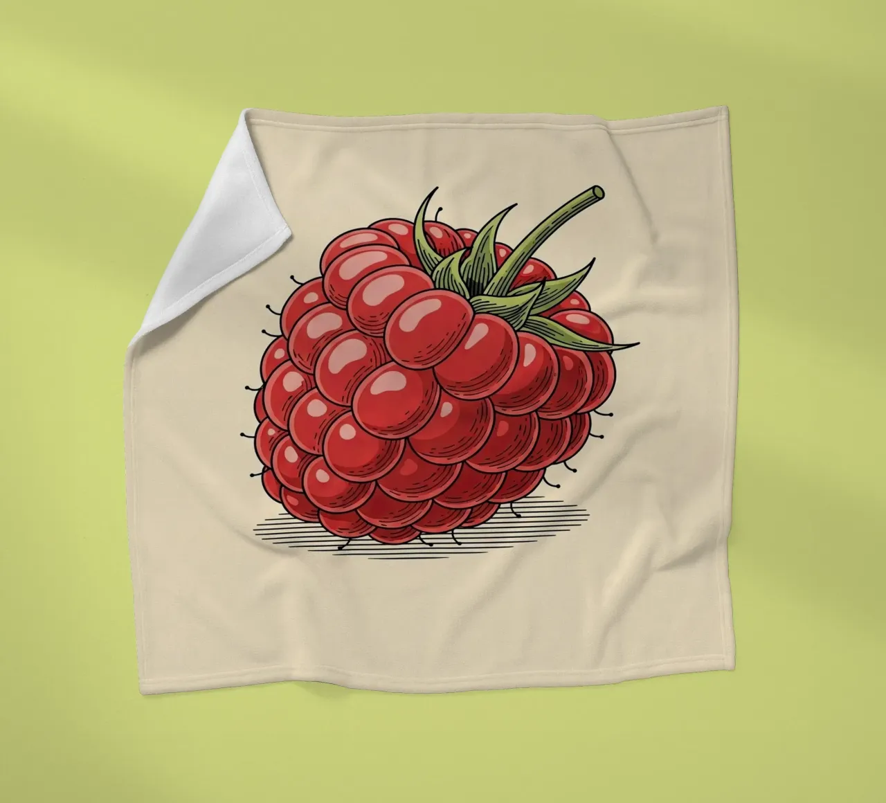 Raspberry Delicate Fleecedecke von ArtPlane