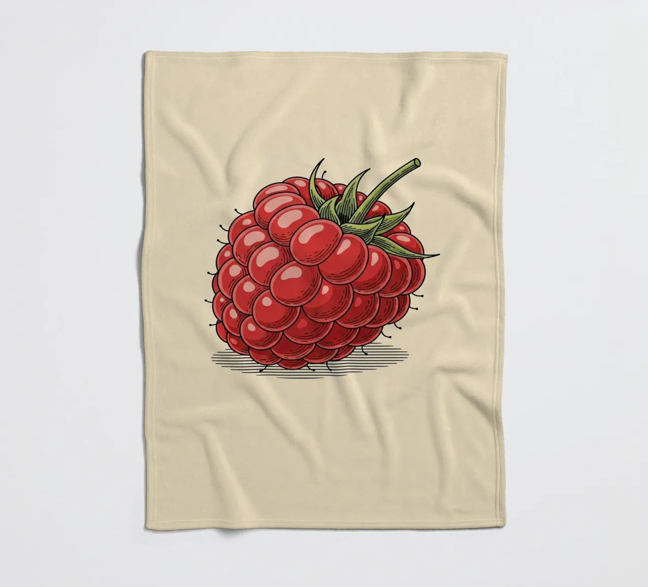 Raspberry Delicate Fleecedecke von ArtPlane