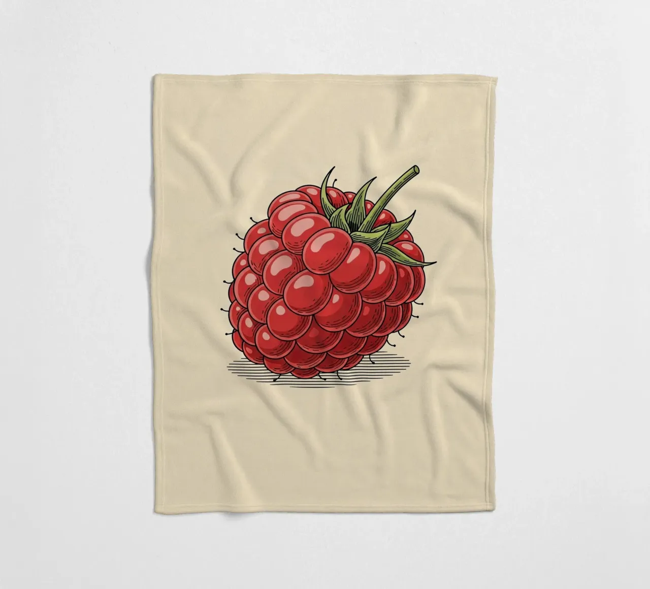 Raspberry Delicate Fleecedecke von ArtPlane