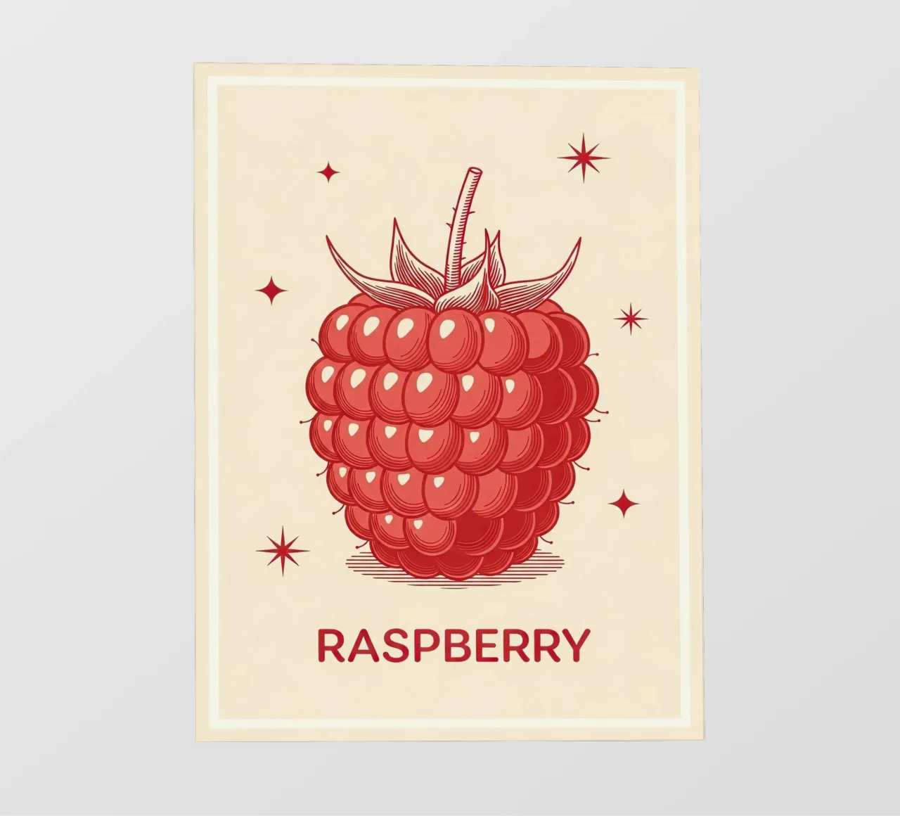 Framboos Delicaat fotobehang van ArtPlane