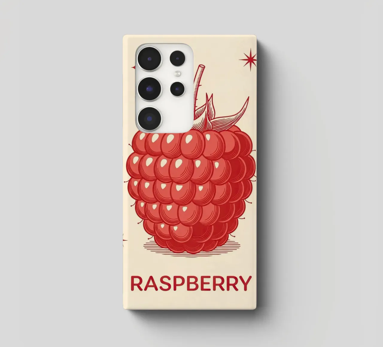 Raspberry Delicate cover samsung da ArtPlane