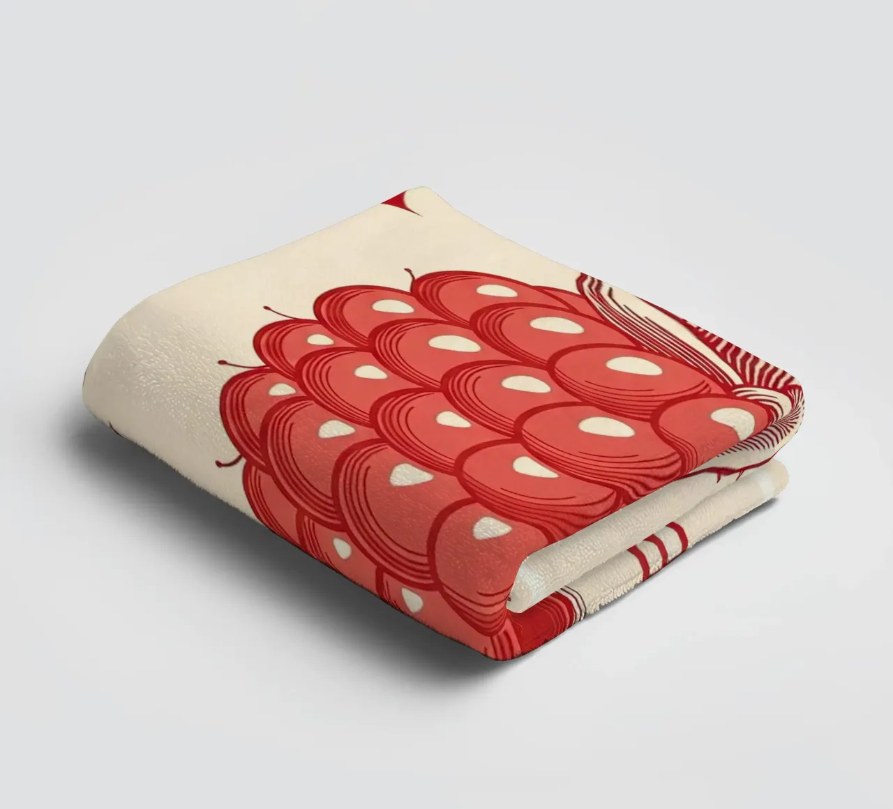 Raspberry Delicate towel by ArtPlane