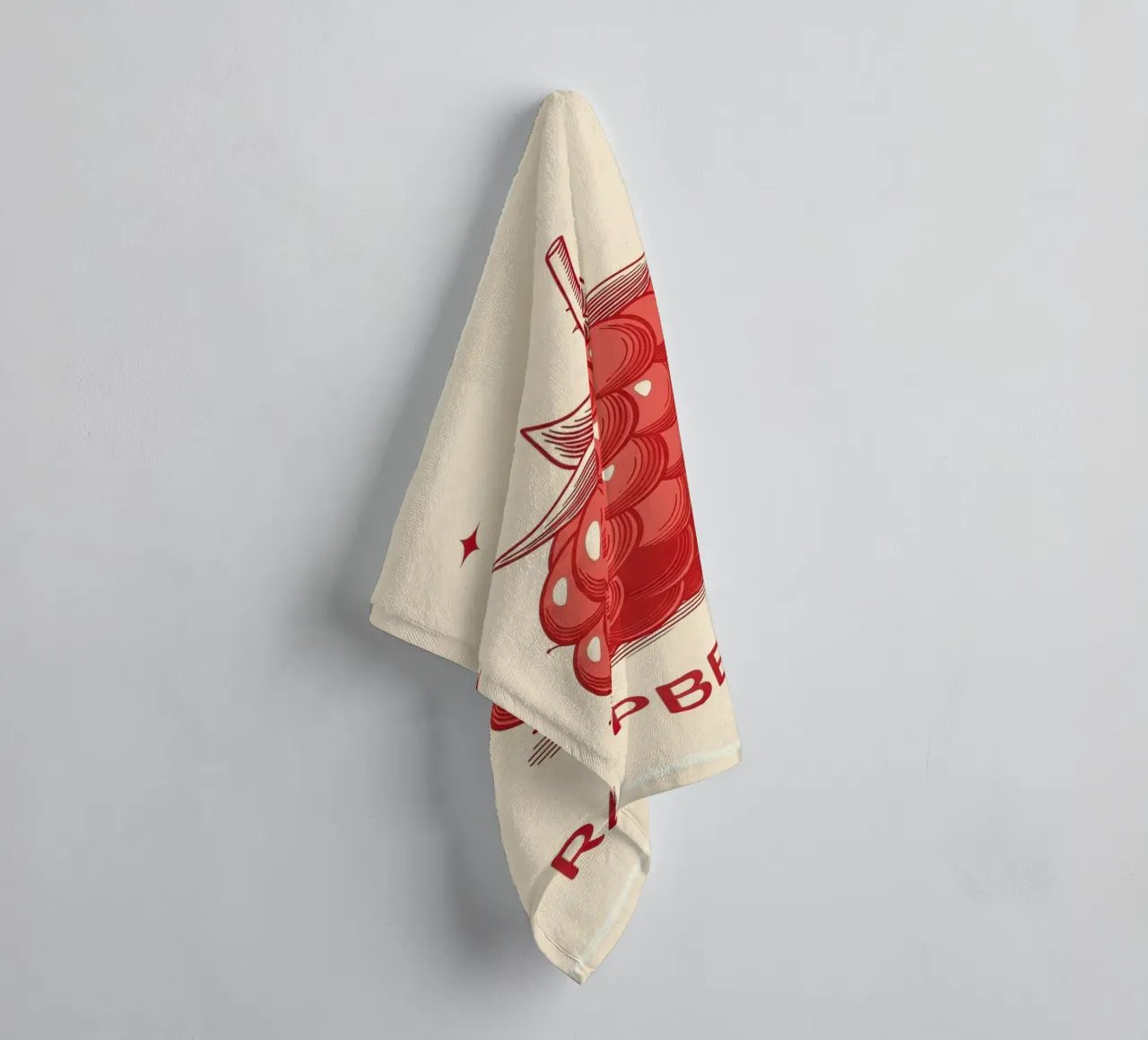 Raspberry Delicate towel by ArtPlane