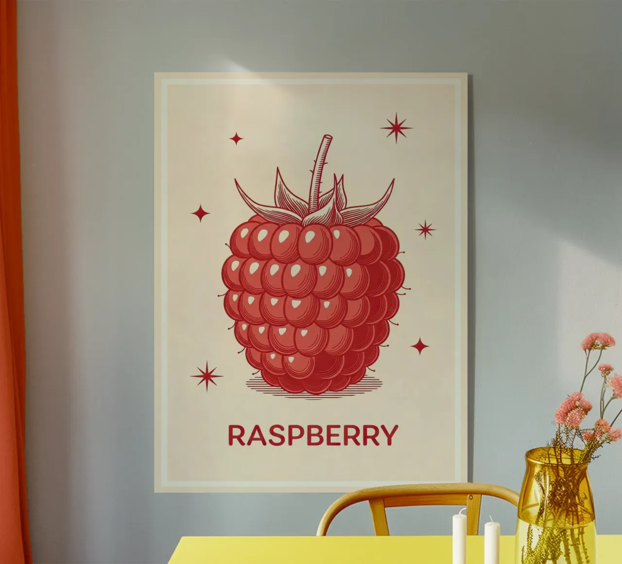 Framboise délicate plexiglas de ArtPlane