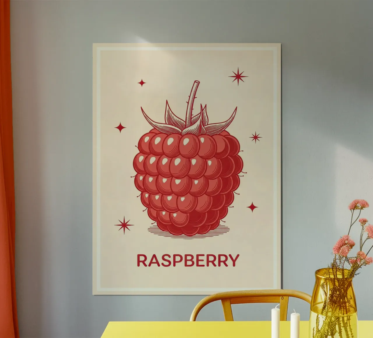 Raspberry Delicate poster by ArtPlane