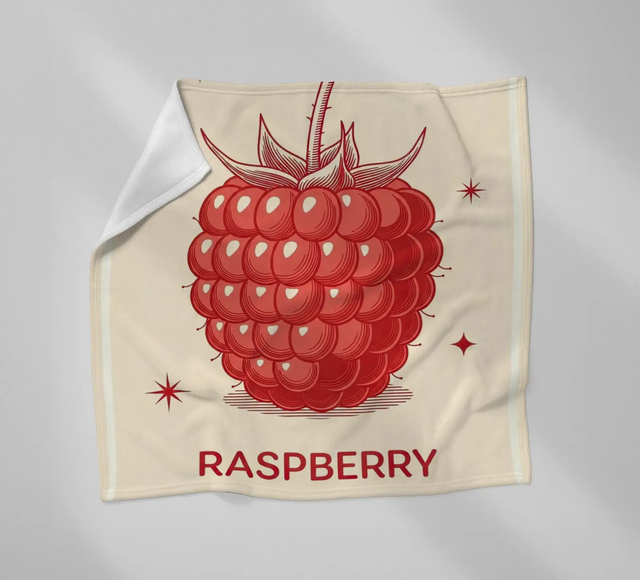 Raspberry Delicate fleece blanket by ArtPlane