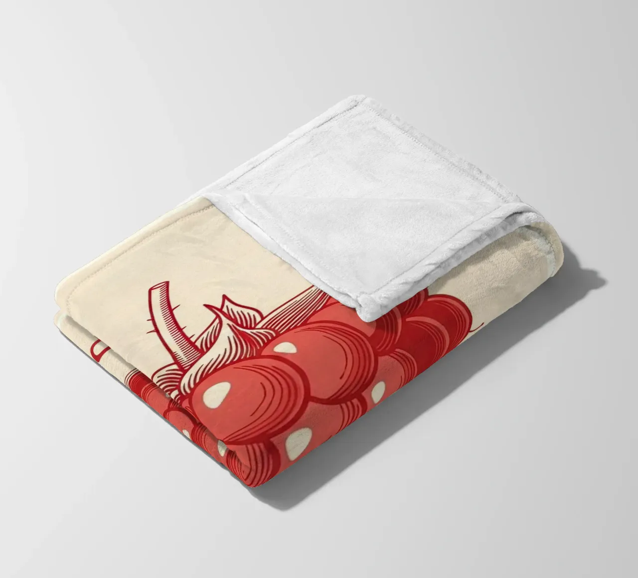 Raspberry Delicate fleece blanket by ArtPlane