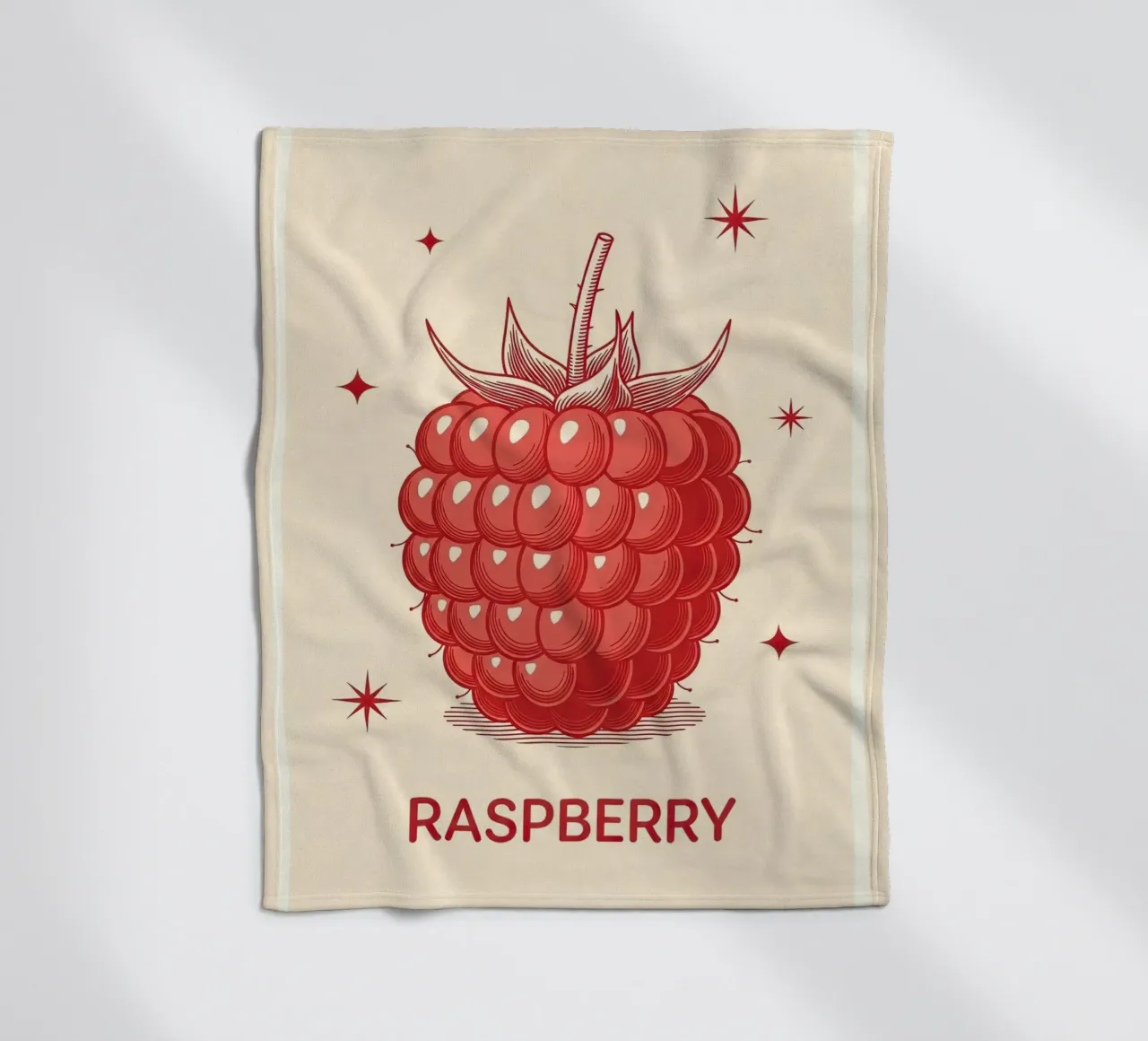 Raspberry Delicate fleece blanket by ArtPlane