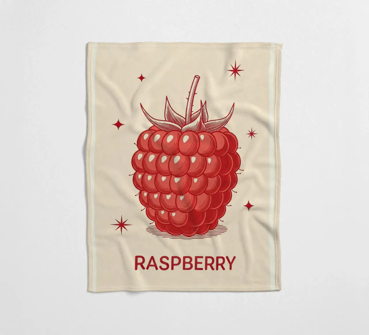 Raspberry Delicate fleece blanket by ArtPlane