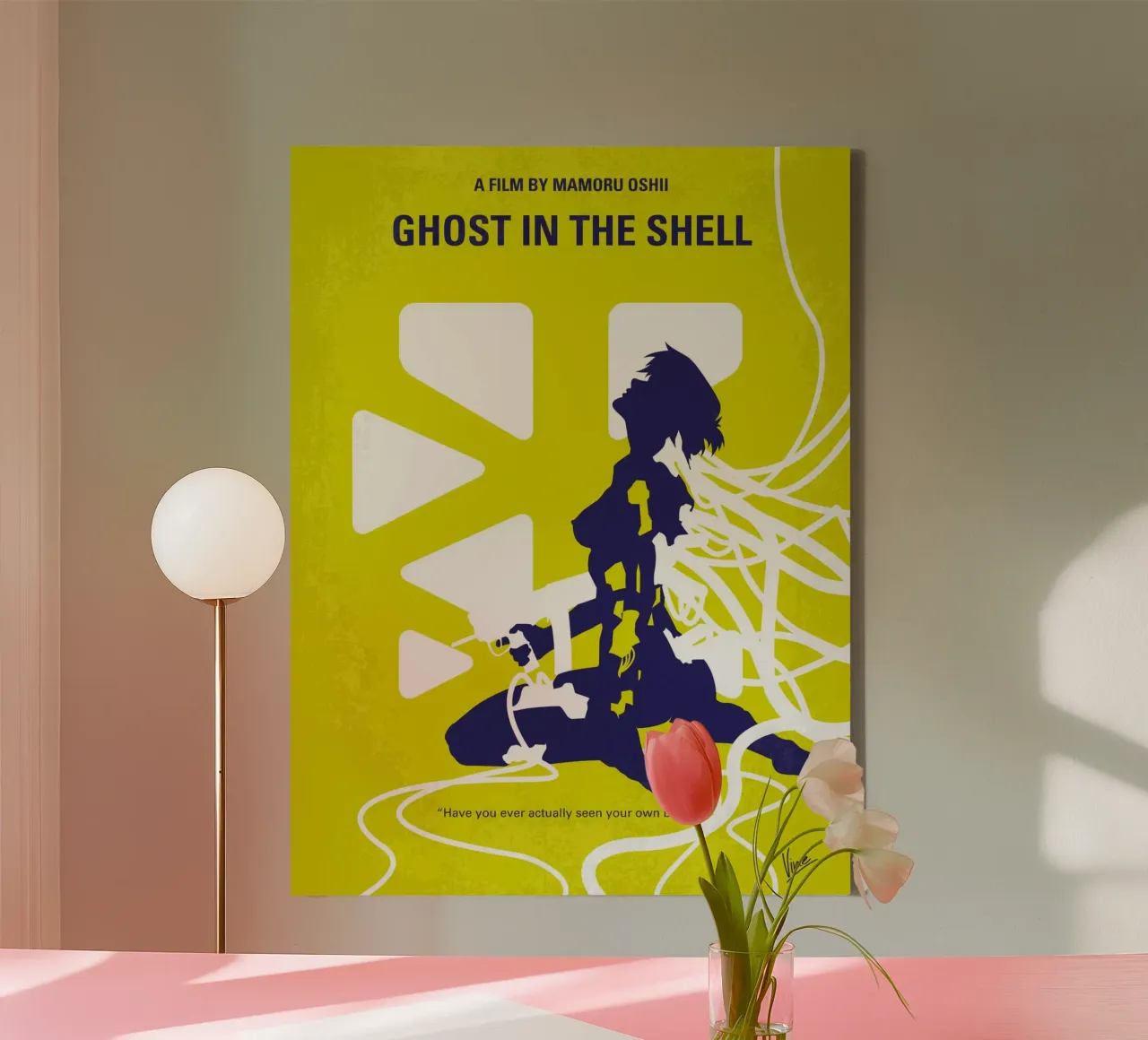 No366 My Ghost in the Shell minimal movie poster tela da Chungkong