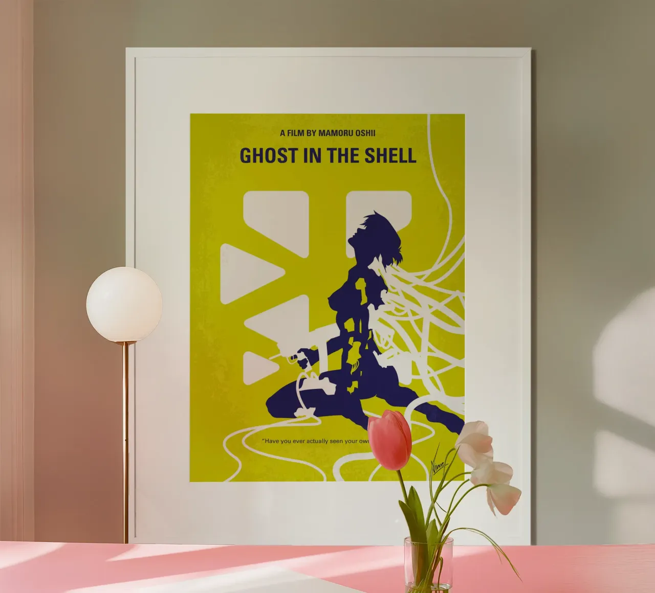 No366 My Ghost in the Shell minimal movie poster poster con telaio in plastica da Chungkong