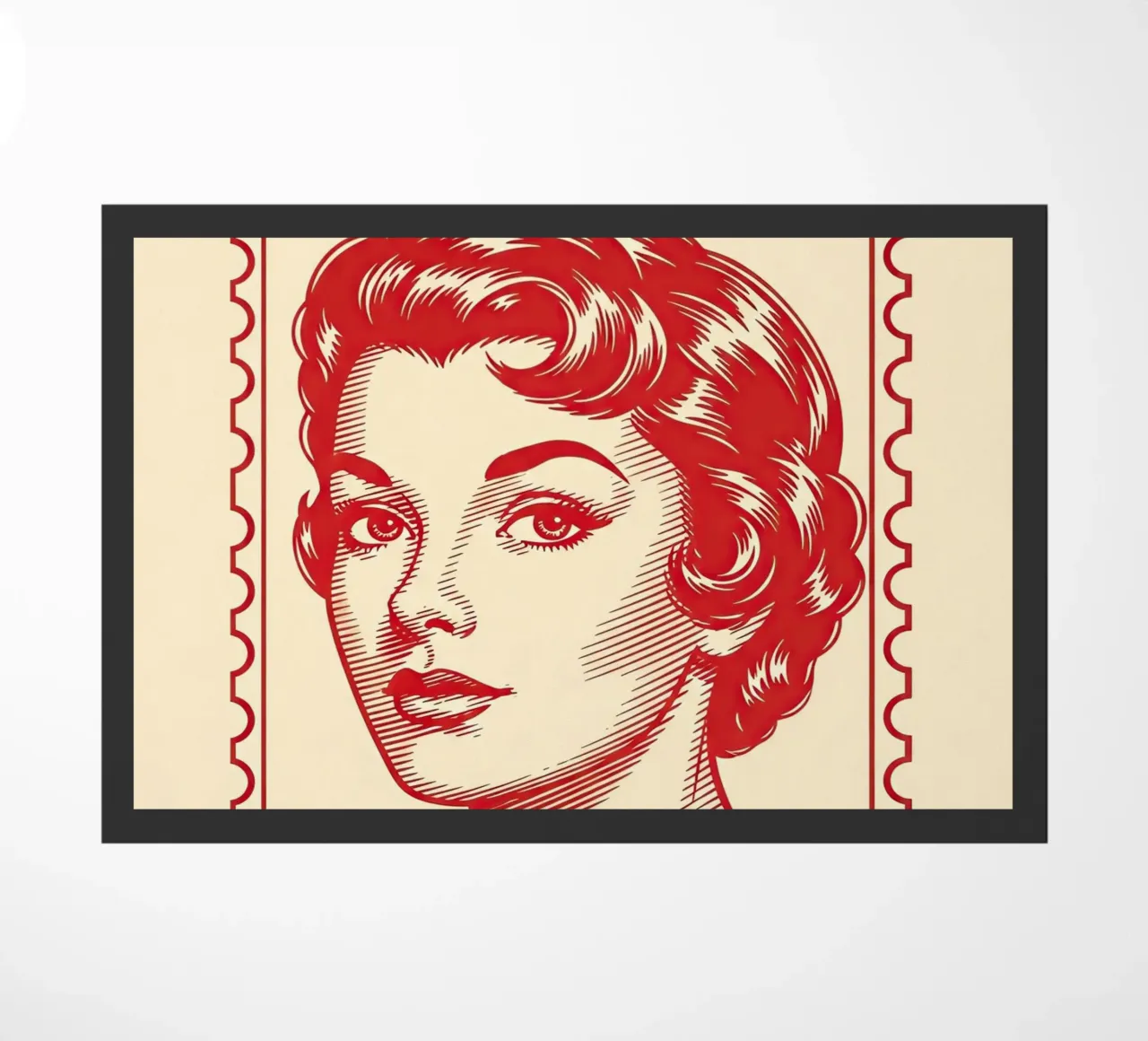 Casella postale rossa zerbino da ArtPlane