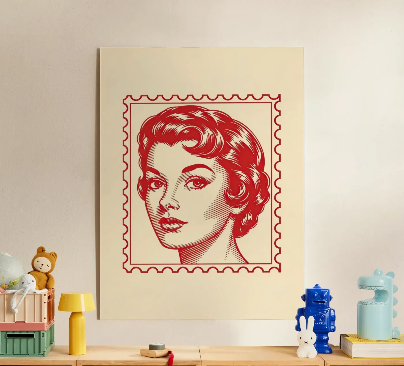 Briefkasten Rot Acryl-Glas von ArtPlane