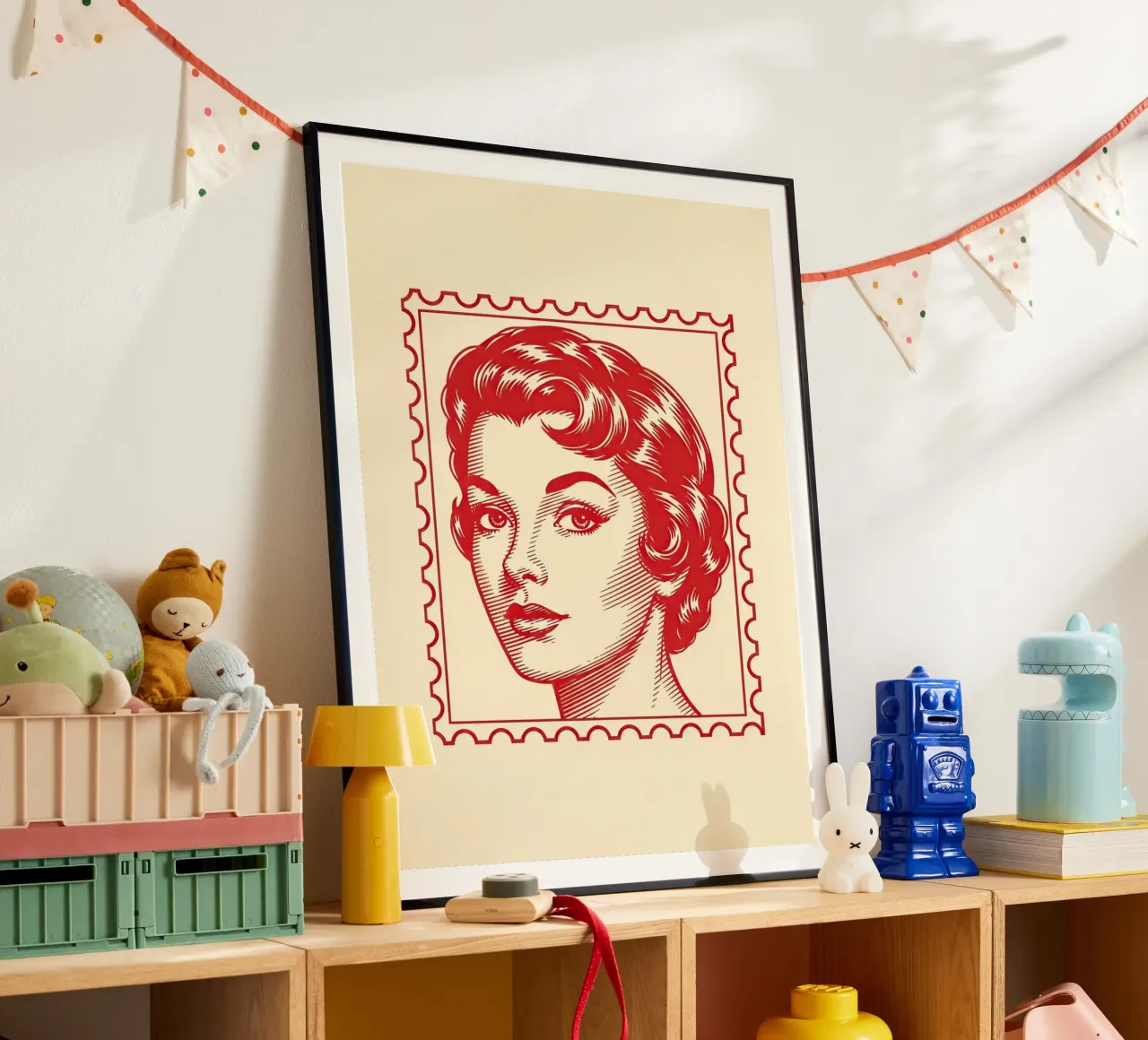 Mailbox Red poster by ArtPlane