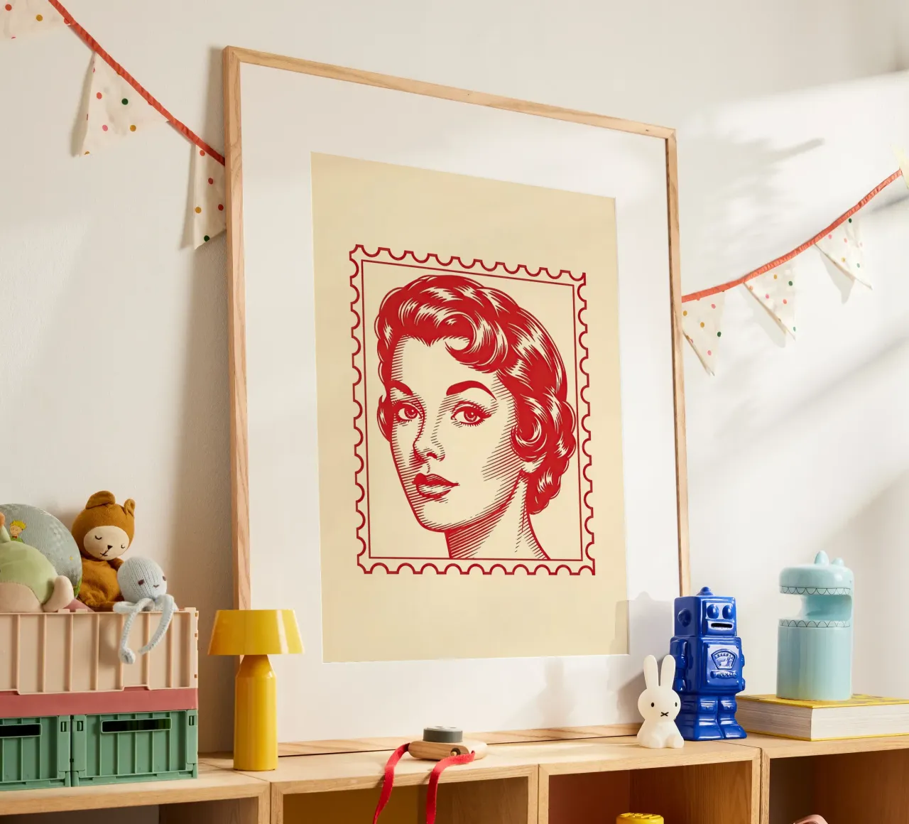 Mailbox Red poster by ArtPlane