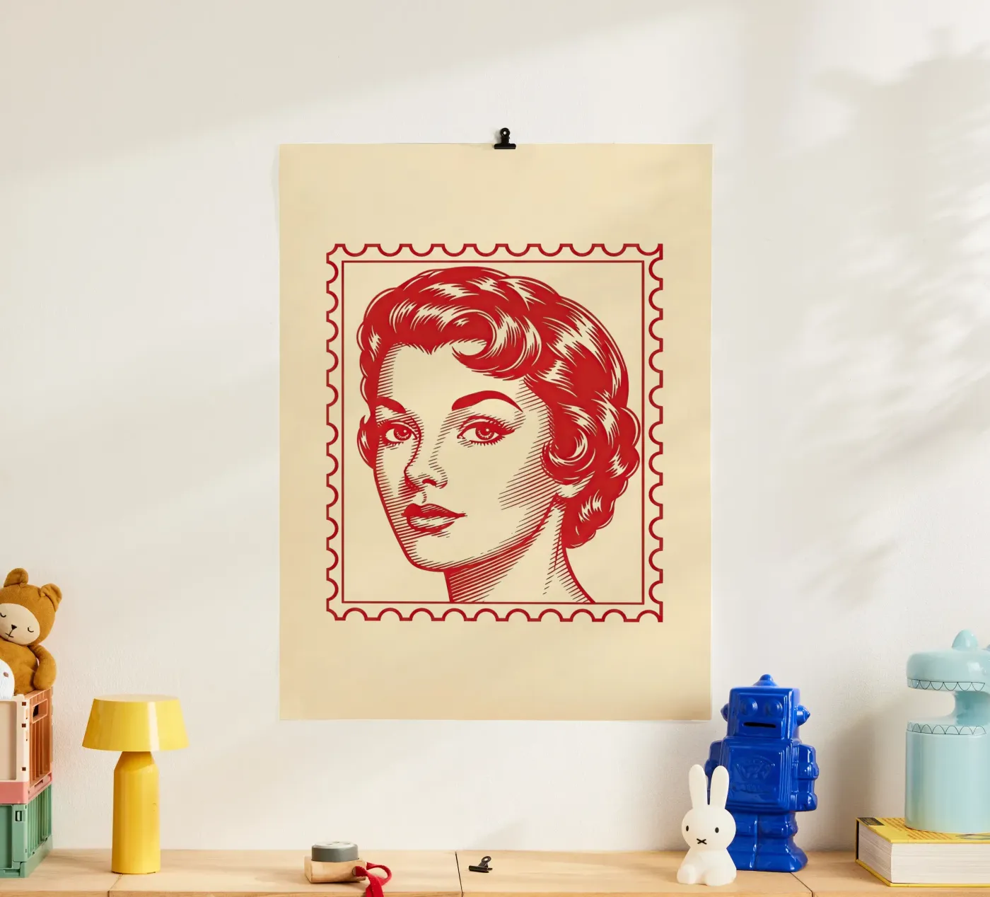 Casella postale rossa poster da ArtPlane
