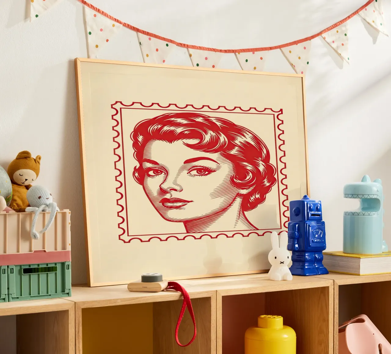 Mailbox Red poster by ArtPlane