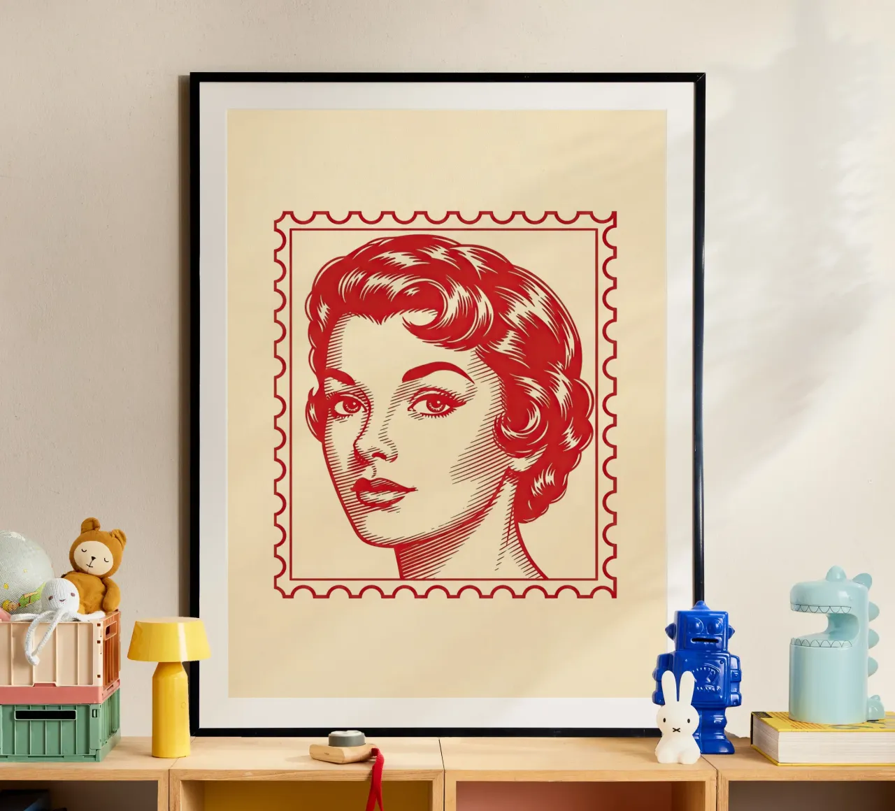 Mailbox Red poster by ArtPlane