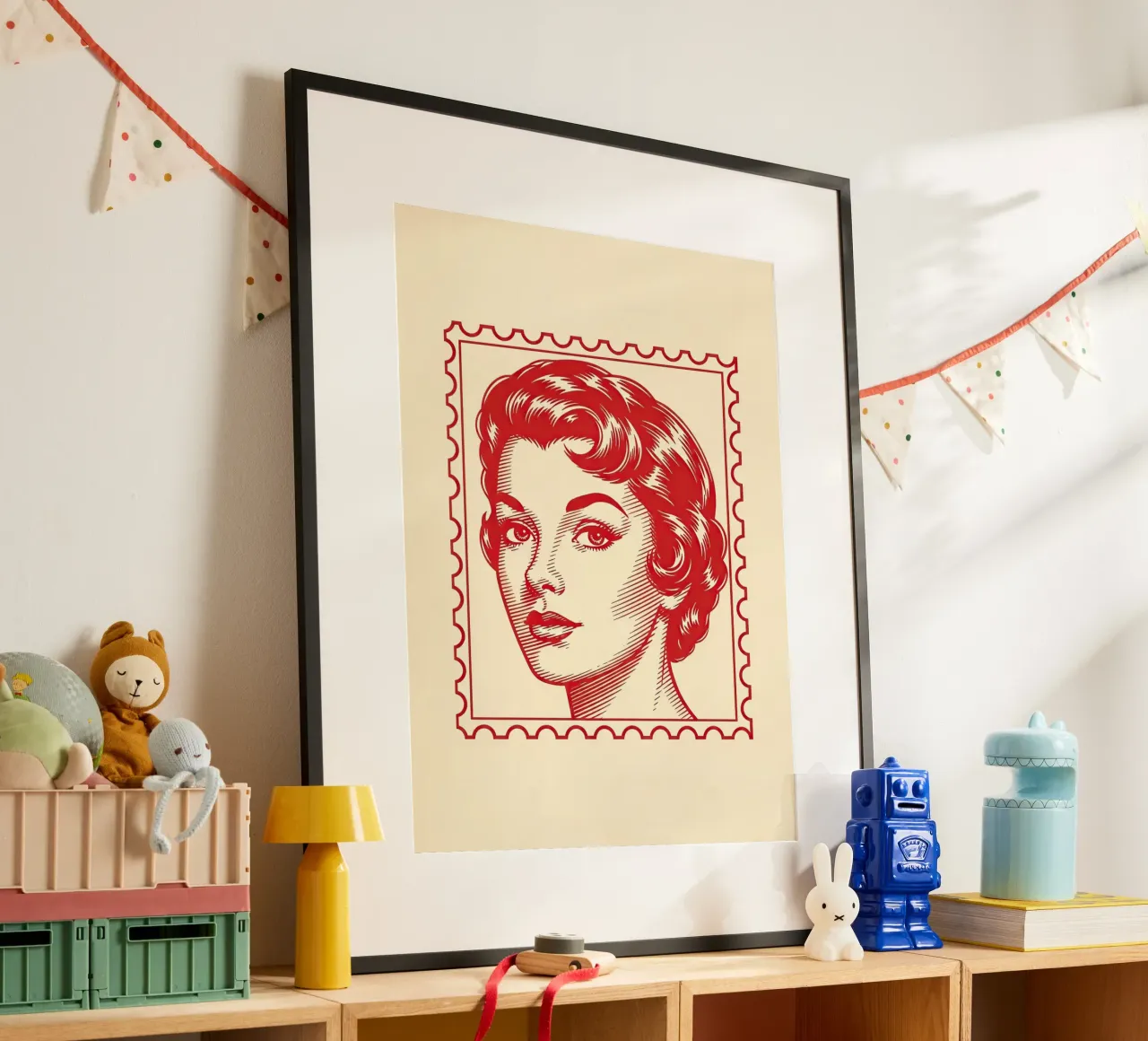 Mailbox Red poster by ArtPlane