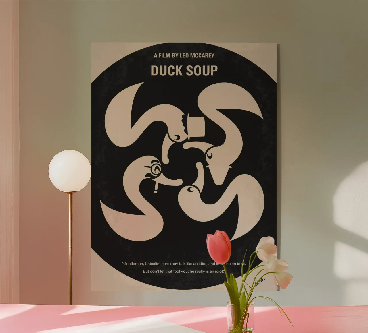 No370 My Duck Soup minimal movie poster plexiglass da Chungkong