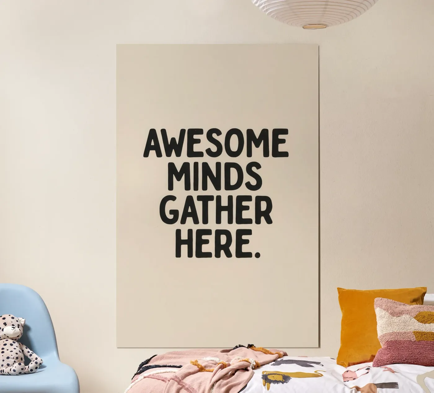 Geweldige geesten komen hier samen poster van SayingGood