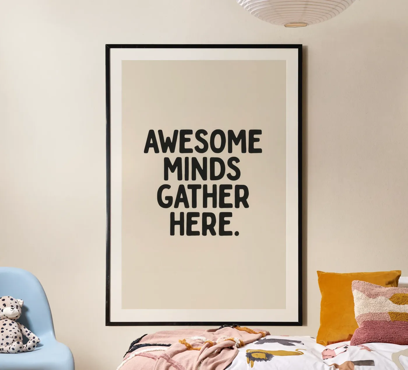 Geweldige geesten komen hier samen poster van SayingGood