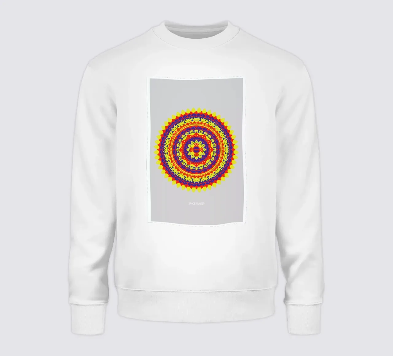 Space Invader Mandala felpa da Olivier Marchand