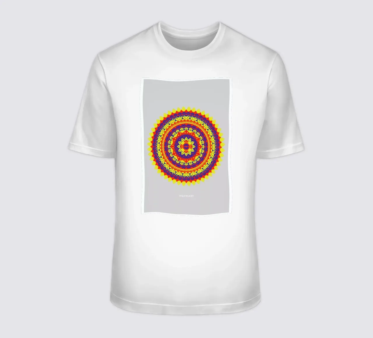 Space Invader Mandala t-shirt da Olivier Marchand