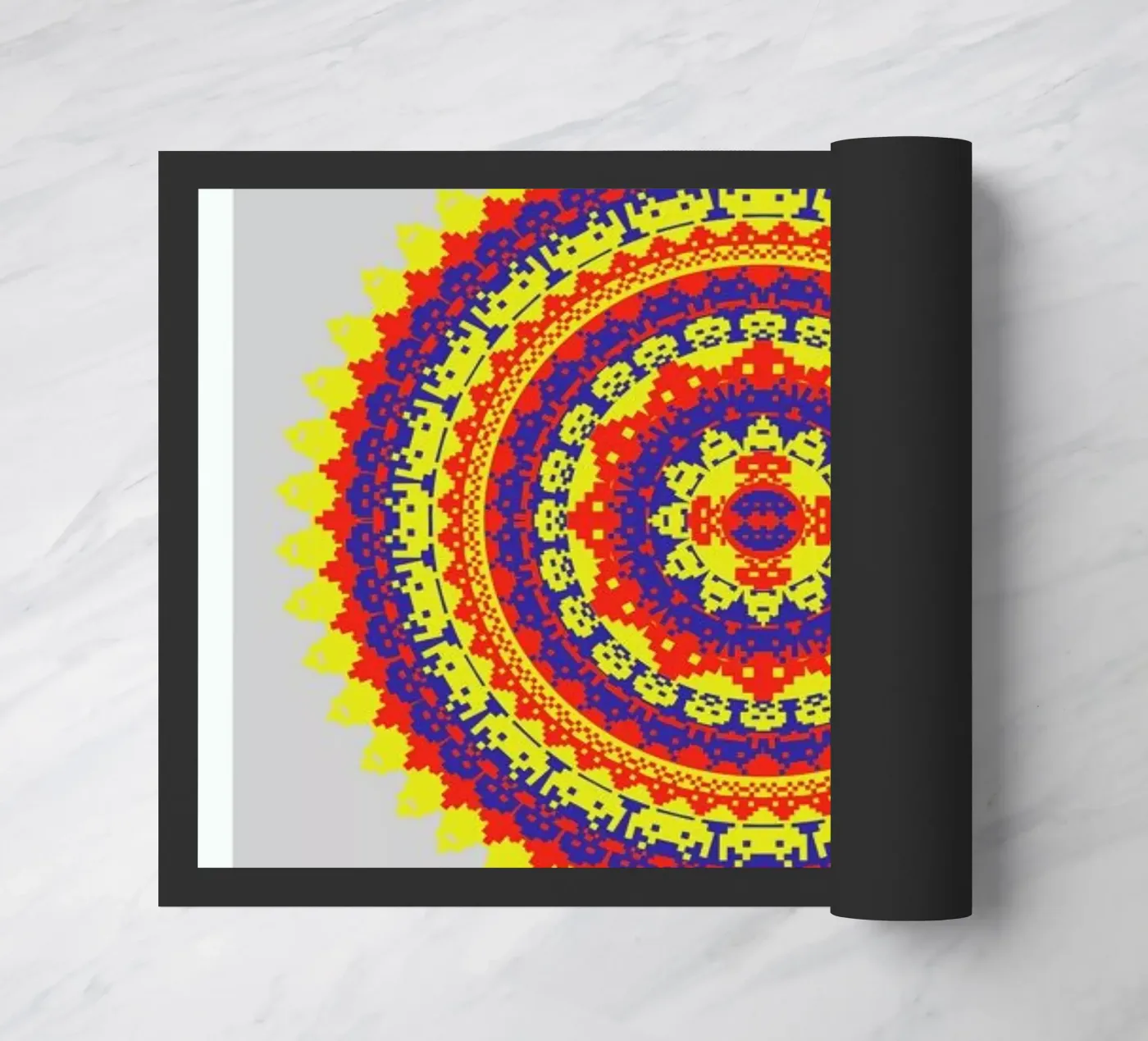 Space Invader Mandala zerbino da Olivier Marchand